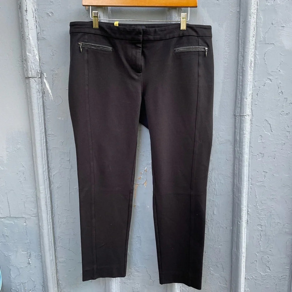 Paige Black Straight Leg Los Feliz Ankle Pant,  size 32 - Picture 5 of 14